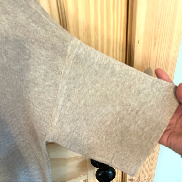 Lilla P Midi Wheat Knit Sweater Dress. Size Large. - Picture 2 of 13